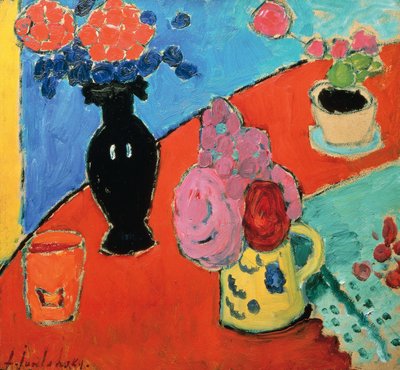 Still Life with Vase and Jug by Alexej von Jawlensky