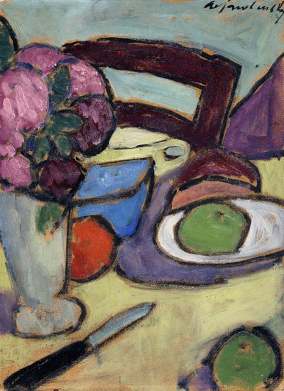 Still Life with Chair and Bouquet, 1906 by Alexej von Jawlensky