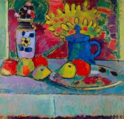 Still Life with Flowers and Fruits by Alexej von Jawlensky