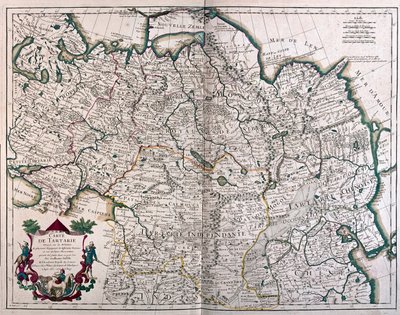 Empire of Russia and Tartary by Alexis Hubert Jaillot