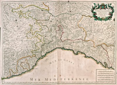 Milan, Genoa and Piedmont, Italy by Alexis Hubert Jaillot