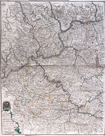 The States on the River of the Mosella, Reno and Saar, Germany by Alexis Hubert Jaillot