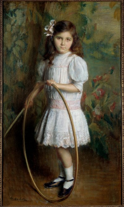 Daughter of the Artist with a Hoop by Alexis Axilette