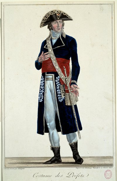 A Prefet in a Blue Suit by Alexis Chataigner