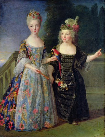 Catherine-Eleonore de Bethisy (1707-67) and her Brother, Eugene-Eleanore (1709-81) by Alexis Simon Belle