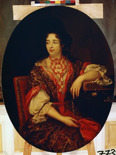 Portrait of a Lady-in-Waiting by Alexis Simon Belle