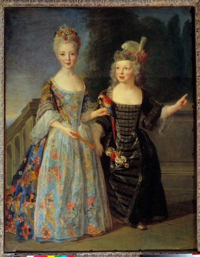 Portrait of Catherine Eleonore Eugenie de Bethisy and Her Brother Eugene Eleonore by Alexis Simon Belle
