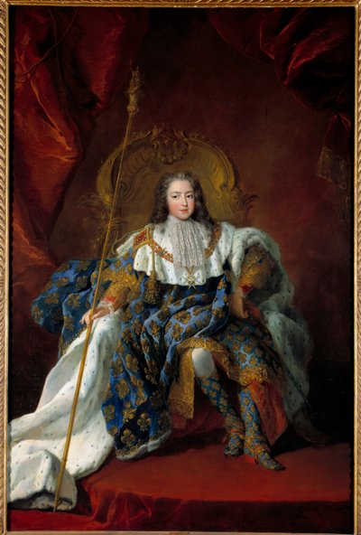 Portrait of Louis XV as a Child on His Throne by Alexis Simon Belle