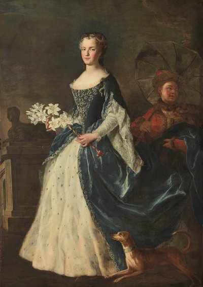 Portrait of Marie Leszczynska, Queen of France by Alexis Simon Belle