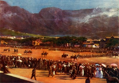 Muster of the Cape Town Guard on the Parade Ground Cape Town, January 12, 1901 by Alf S Hosking