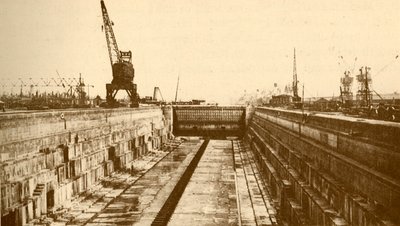 Albert Dock Extension, Port of London by Alfieri