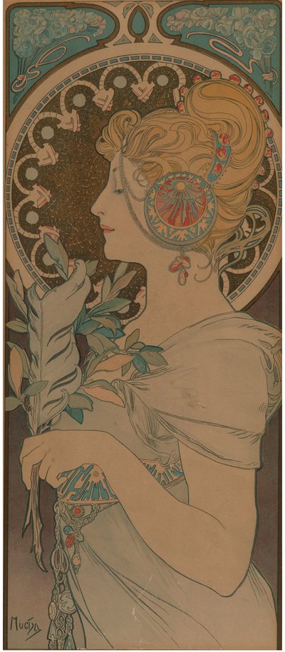 Feather by Alfons Marie Mucha