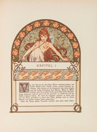 Ilsée, Princesse de Tripoli by Robert de Flers by Alfons Marie Mucha