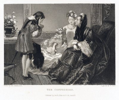 The confession, relating to a story with the same title by Alfred Edward (after) Chalon