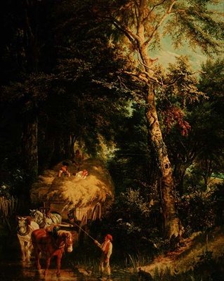 Crossing the Brook by Alfred Edward Chalon