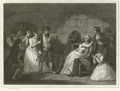 Call of the Convicted by Alfred (after) Johannot