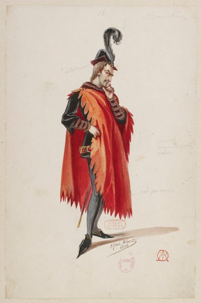 The Sorceress - Costume Designs - (Stello de Nici), M. Bonnehée by Alfred Albert