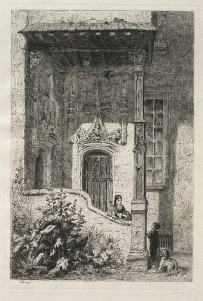 House Called the White Queen, Rue St. Hippolyte by Alfred Alexandre Delauney