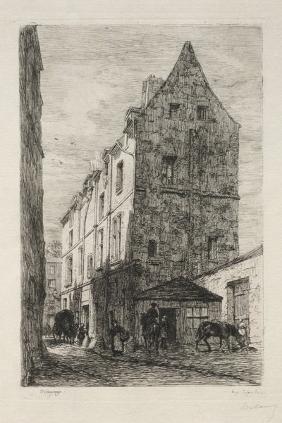 House Called the White Queen, Rue de Marmousets by Alfred Alexandre Delauney