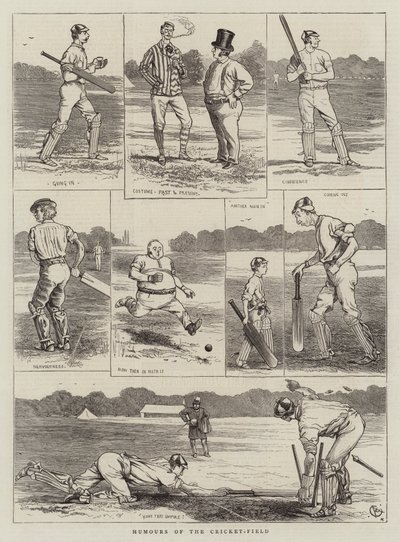 Humours of the Cricket-Field by Alfred Chantrey Corbould