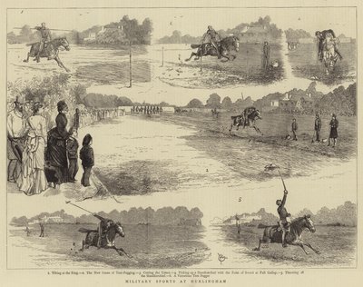 Military Sports at Hurlingham by Alfred Chantrey Corbould