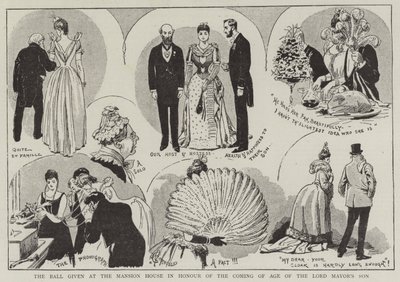 The Ball Given at the Mansion House in Honour of the Coming of Age of the Lord Mayor