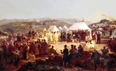 Conquest of Algeria: surrender of the Beni Raten tribe from Kabylia to French Marshal Randon in 1854 by Alfred Charles Ferdinand Decaen
