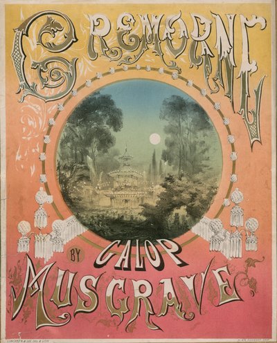 Cremorne Galop by Frank Musgrave, Musical Score by Alfred Concanen