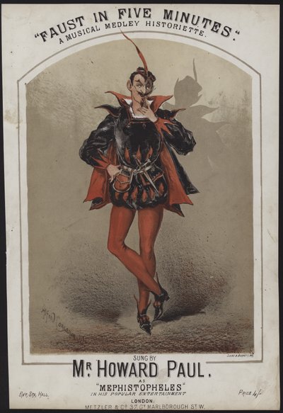 Faust In Five Minutes, Howard Paul, Mephistopheles by Alfred Concanen