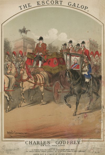 Musical score for The Escort Galop by Charles Godfrey by Alfred Concanen