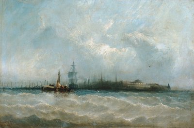 New York from the Harbor Showing the Battery and Castle Garden, 1858 by Alfred Copestick