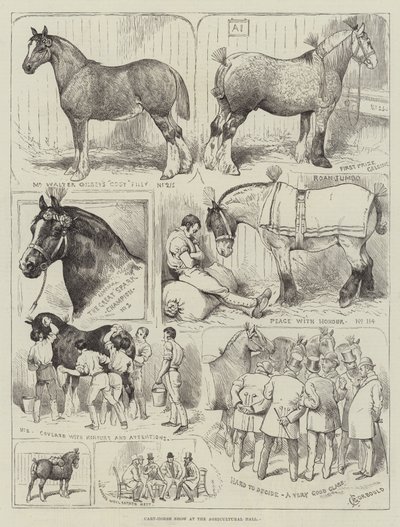 Cart-Horse Show at the Agricultural Hall by Alfred Courbould