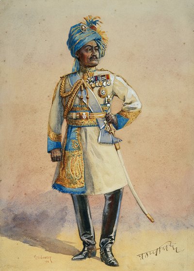 Hon Major-General H.H. Maharaja Sir Pratap Singh Bahadur, Illustration for 