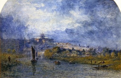 Sunset Over Norwich by Alfred Dawson