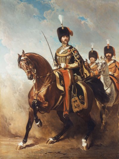 A Portrait of General Fleury on Horseback by Alfred Dedreux