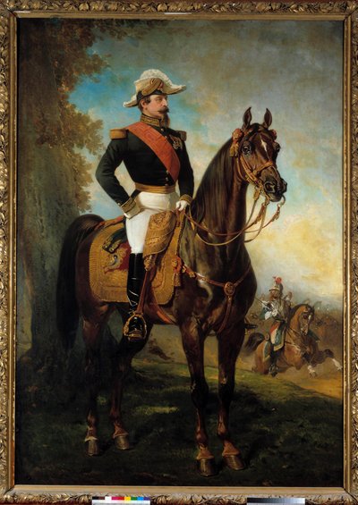 Equestrian Portrait of Emperor Napoleon III by Alfred Dedreux