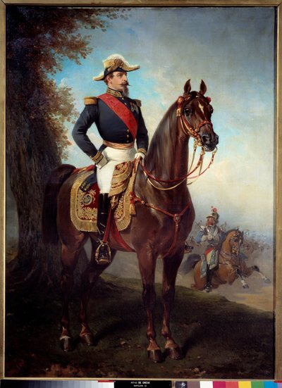 Equestrian Portrait of Napoleon III by Alfred Dedreux