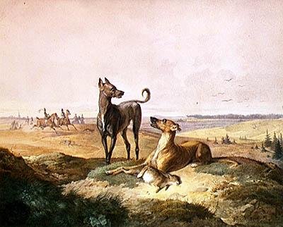 Hare Hunting by Alfred Dedreux