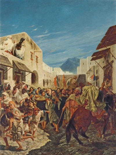 Jewish Musicians in the Streets of Tetuan by Alfred Dehodencq