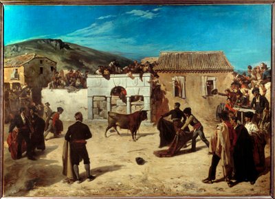 Novillada at the Escurial by Alfred Dehodencq