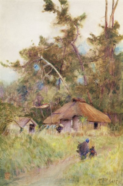 A Stormy Day in Japan, c.1889 by Alfred East