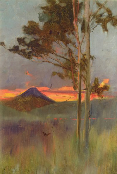 An Angry Night - Hakone Mountains by Alfred East
