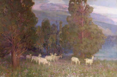 Early Dawn on Monte Mottarone, Lake Maggiore by Alfred East