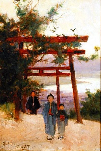Shin-to Shrine in the Woods, c.1889 by Alfred East