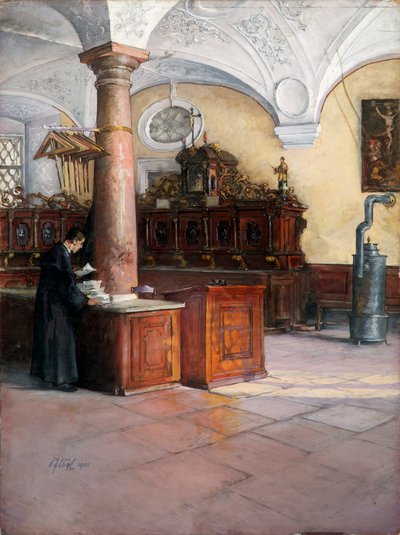 The Sacristy of the University Church in Vienna by Alfred Edler von Pflügl