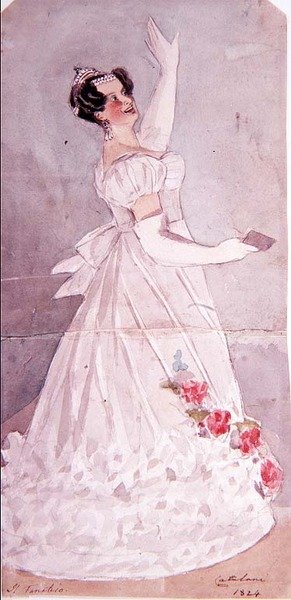 Angelica Catalani in Il Fanatico by Alfred Edward Chalon