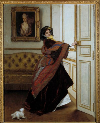 The Lady with the Little Dog by Alfred Emile Stevens