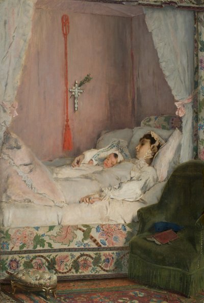 A Mother, c.1870 by Alfred Emile Stevens