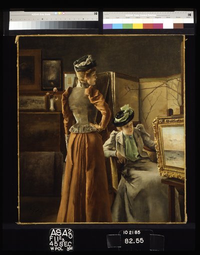 Visit to the Studio by Alfred Emile Stevens