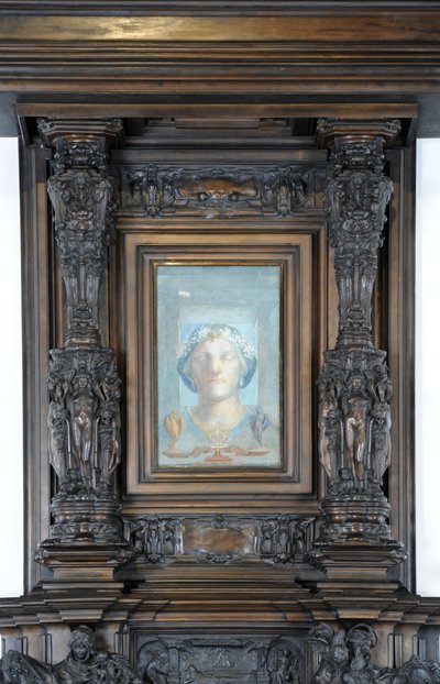 (detail) of the Sam Wilson Chimneypiece, c.1908-14 by Alfred Gilbert